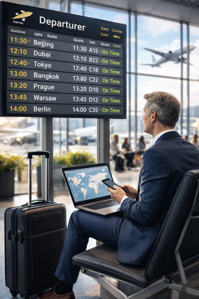 manager all'aeroporto